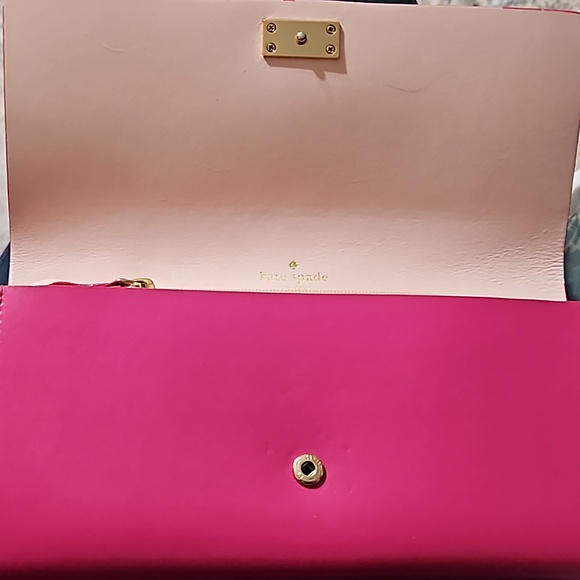 Kate Spade Pink Arbour Hill Smooth Leather Wallet - Picture 3 of 6